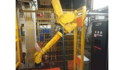 Роботизированный комплекс обслуживания токарного обрабатывающего центра на базе робота Fanuc