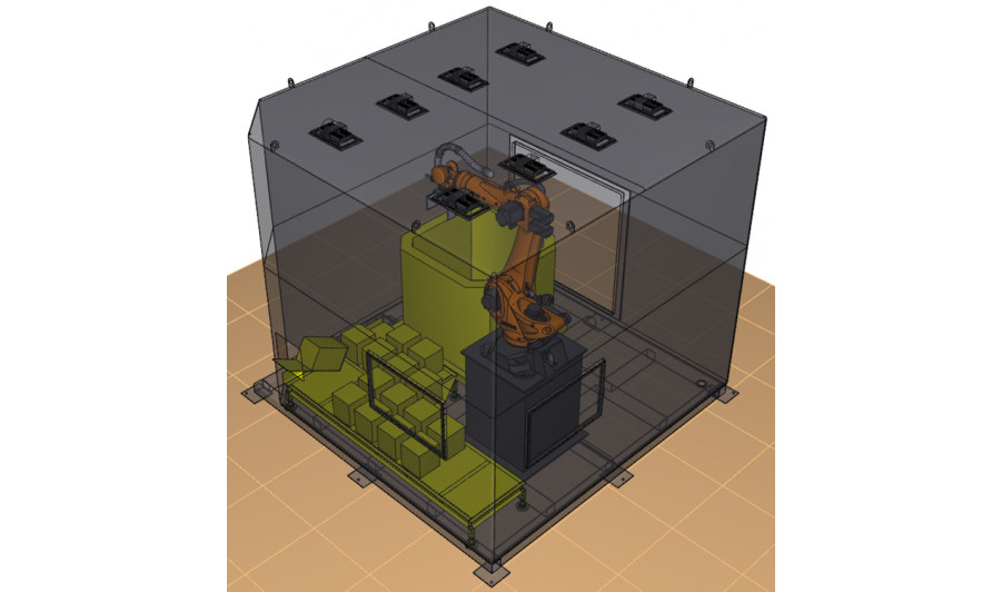 Роботизированный комплекс перемещения бочек/тюбов при утилизации радиоактивных отходов ООО «АтомСпецСервис»